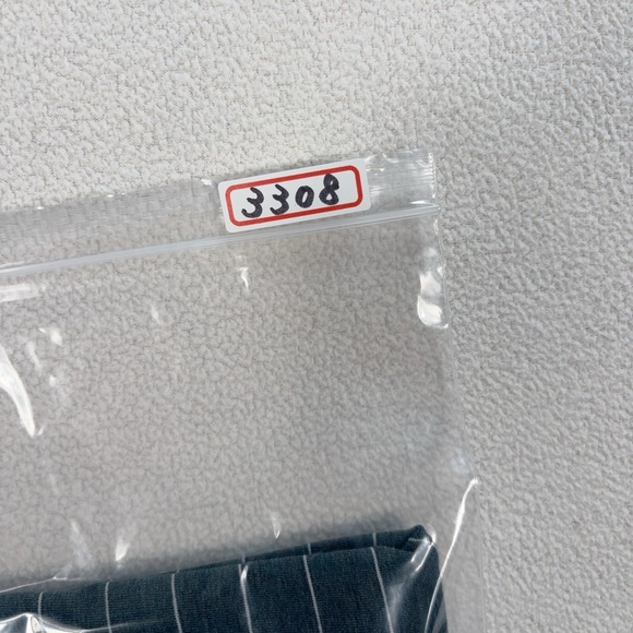 Lululemon 5 Year Basic T-Shirt Men's M* Green Stripe Stretch Logo Crew‎ *HOLES - Picture 13 of 13